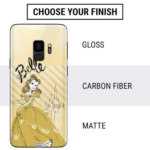 Disney Princess Belle Art Galaxy S9 Skin